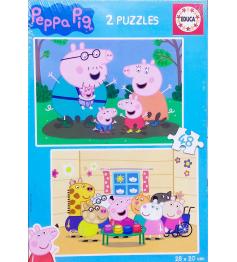 Puzzle Educa Peppa Pig mit 2 x 48 Teile