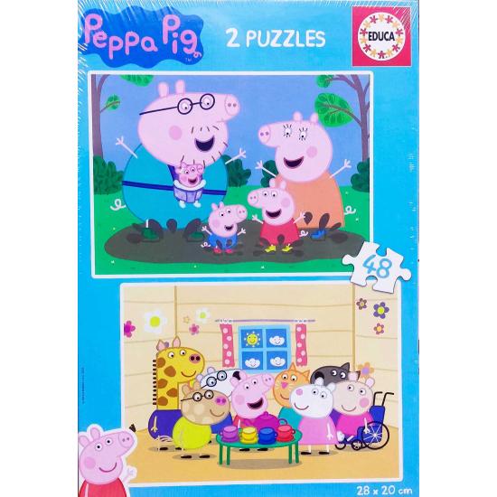 Puzzle Educa Peppa Pig mit 2 x 48 Teile