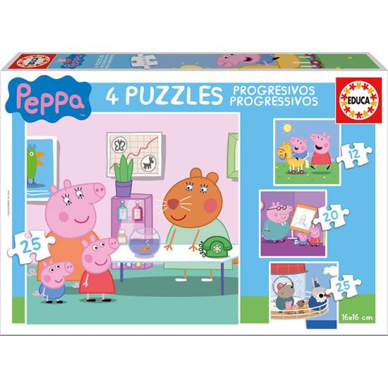 Educa Peppa Pig Progressives Puzzle 12+16+20+25 Teile Educa Peppa Pig Progressives Puzzle 12+16+20+25 Teile