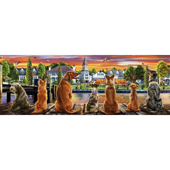 Puzzle Educa Hunde am Pier mit 1000 Teilen