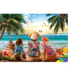 Puzzle Educa Hunde am Strand 1000 Teile