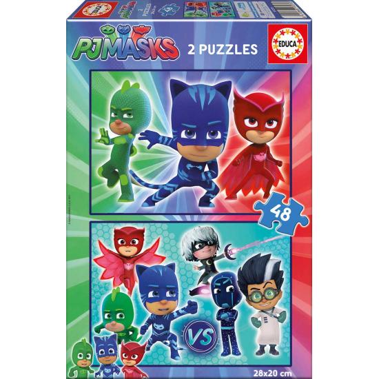 Educa PJ Masks Puzzle mit 2 x 48 Teilen