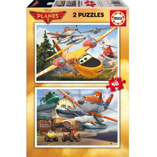 Puzzle Educa Flugzeuge Feuerrettung 2 x 48 Teile