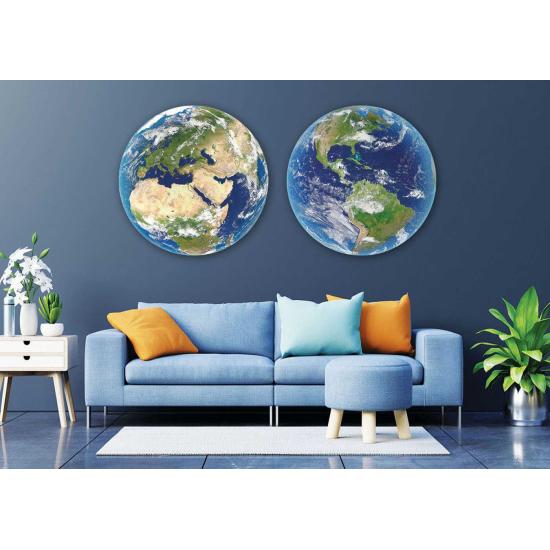 Educa Rundes Planet Erde-Puzzle mit 2 x 800 Teilen