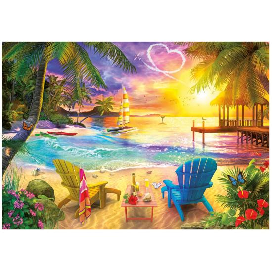 Puzzle Educa Playa del Amor 1000-teiliges