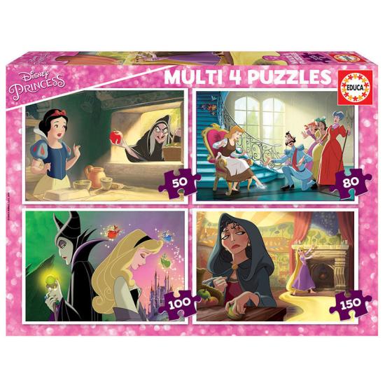 Puzzle Educa Prinzessin und Schurken Multi Progressiv 50+80+100+