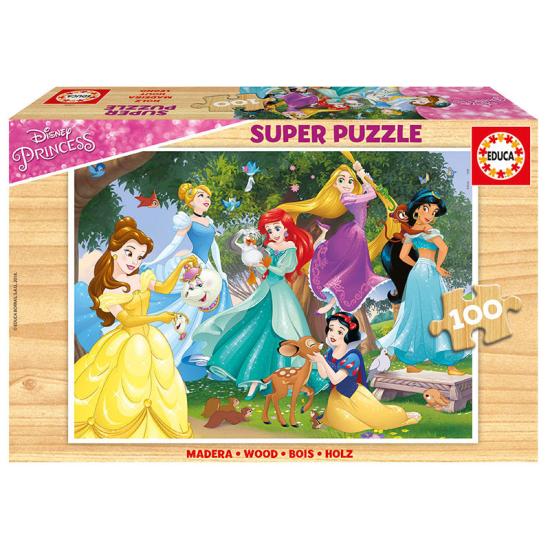 Educa Disney-Prinzessinnen-Puzzle mit 100 Holzteilen Educa Disney-Prinzessinnen-Puzzle mit 100 Holzteilen