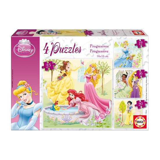 Educa Princesses progressives Puzzle 12+16+20+25 Teile