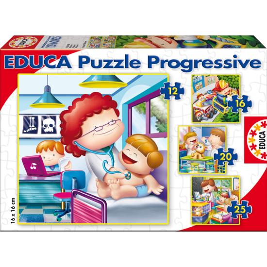 Educa progressives Puzzle „Wenn ich groß bin, möchte ich 6+9+12+