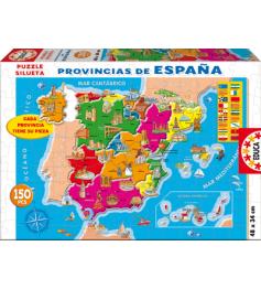 Puzzle Educa Provinzen Spaniens 150 Teile