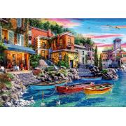 Educa Sonnenuntergang in Como Puzzle mit 3000 Teilen