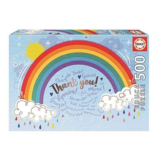 Educa Regenbogenpuzzle „Dankeschön“, 500 Teile