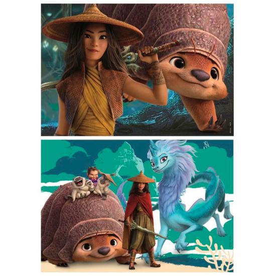 Educa Raya und der letzte Drache Puzzle aus 2 x 25 Holzstücken