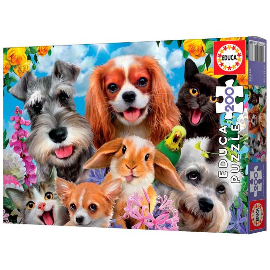 Puzzle Educa Haustier-Selfie 200 Teile