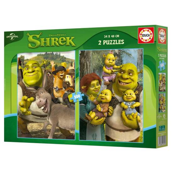 Puzzle Educa Shrek mit 2 x 500 Teile