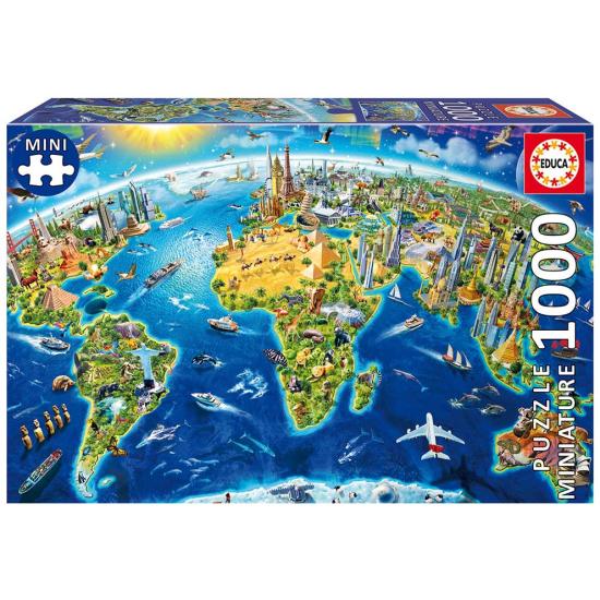 Puzzle Educa Symbole der Welt (Miniaturteile) 1000 Teile
