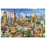 Puzzle Educa Symbole Europas (Miniaturteile) 1000 Teile