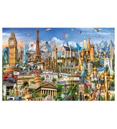 Puzzle Educa Symbole Europas (Miniaturteile) 1000 Teile