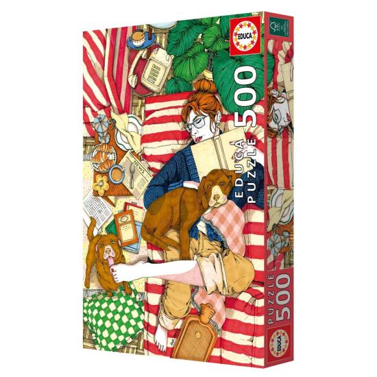 Puzzle Educa Sofa und Hunde 500 Teile