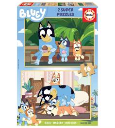 Educa Bluey Puzzle 2x16 Teile Holz