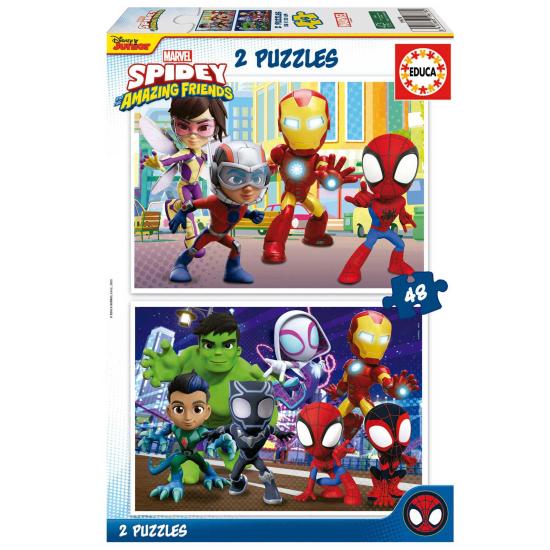 Educa Spidey and Friends Puzzle 2 x 48 Teile