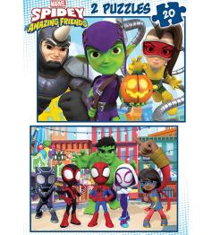 Educa Spidey and Amazing Friends Puzzle 2 x 20 Teile