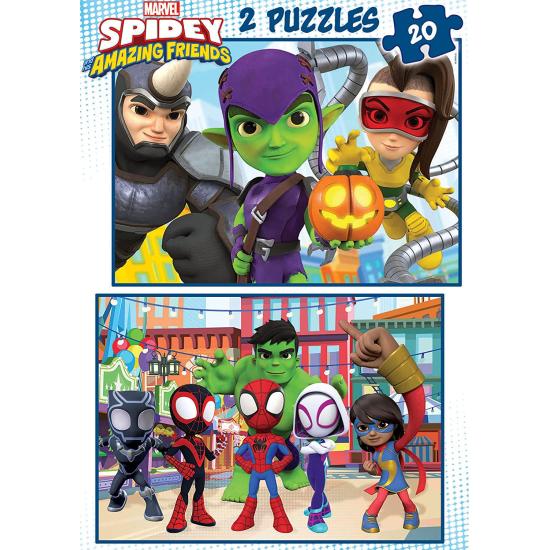 Educa Spidey and Amazing Friends Puzzle 2 x 20 Teile