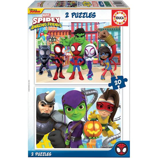 Educa Spidey and Amazing Friends Puzzle 2 x 20 Teile
