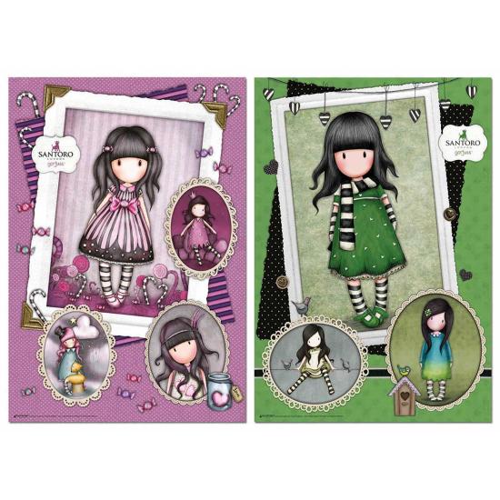 Educa Gorjuss Puzzle, Zuckergewürz + Schal 2 x 500 Teile