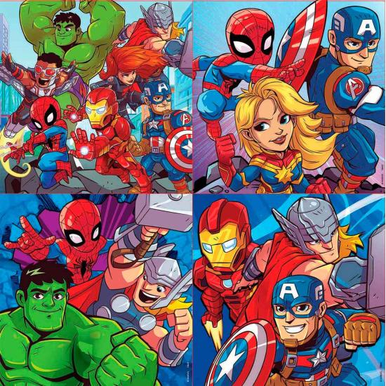 Educa Super Hero Adventures Progressives Puzzle 12+16+20+25 Teil