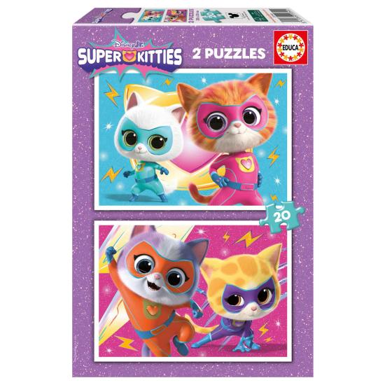 Puzzle Educa Super Kitties 2 x 20 Teile
