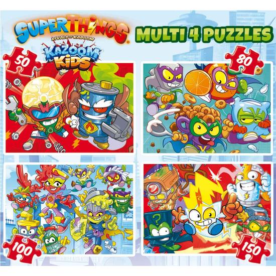 Educa Superthings Multi Progressive Puzzle 50+80+100+150 Teile