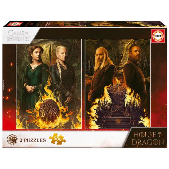 Educa Das Haus des Drachen Puzzle 2 x 500 Teile