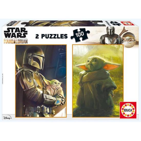 Educa Star Wars The Mandalorian Puzzle 2 x 100 Teile