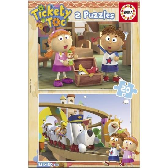 Educa Tickety und Toc Puzzle 2 x 20 Teile