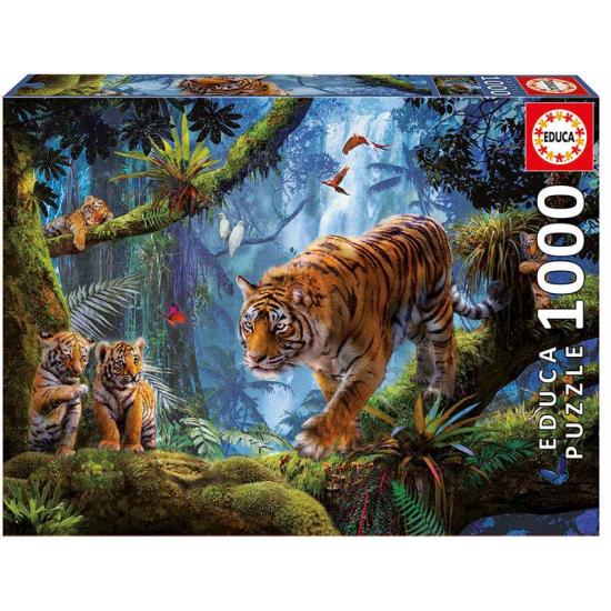 Puzzle Educa Tiger im Baum mit 1000 Teilen