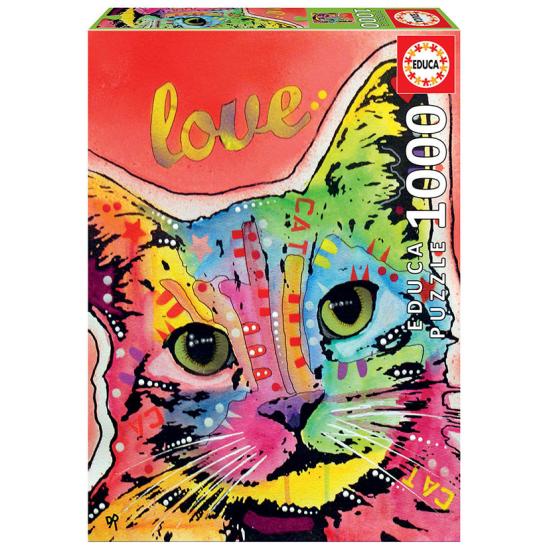 Educa Tilt Cat Love 1000-teiliges Puzzle