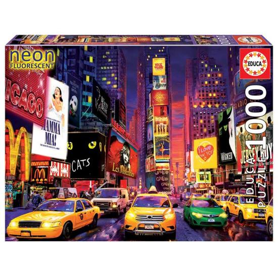 Educa Times Square Puzzle, New York 2020 (Neon) mit 1000 Teilen