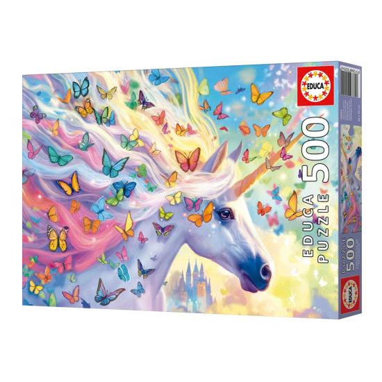 Puzzle Educa Regenbogen-Einhorn 500 Teile