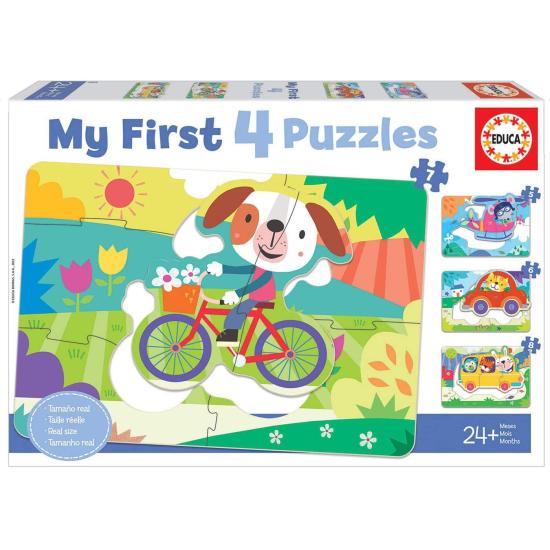 Puzzle Educa Progressive Fahrzeuge 5+6+7+8 Teile