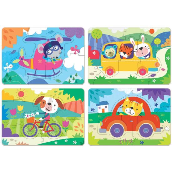 Puzzle Educa Progressive Fahrzeuge 5+6+7+8 Teile