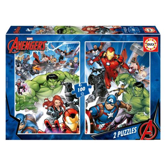 Educa Avengers Puzzle mit 2 x 100 Teilen
