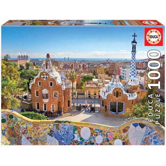 Educa Puzzle Ansicht von Barcelona vom Park Güell 1000 Teile