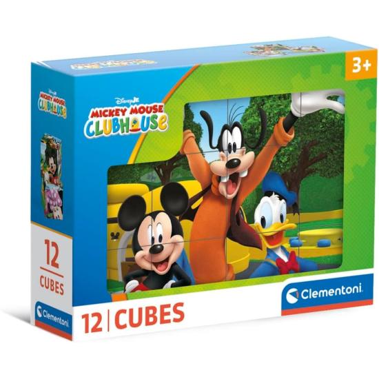 Clementoni Mickey Clubhouse Würfelpuzzle 12 Würfel