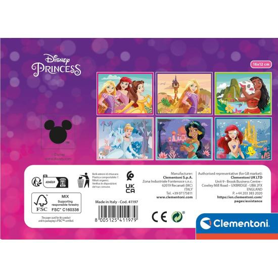 Clementoni Disney Princess Würfelpuzzle 12 Würfel