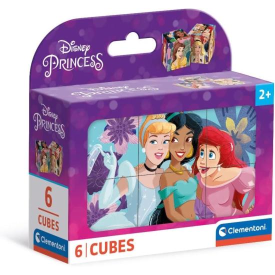 Clementoni Disney-Prinzessinnen-Würfelpuzzle 6 Würfel