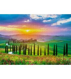 Puzzle Enjoy Toskanischer Sonnenaufgang 1000 Teile