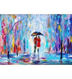 Puzzle „Genieße die Liebe im Regen“ mit 1000 Teilen