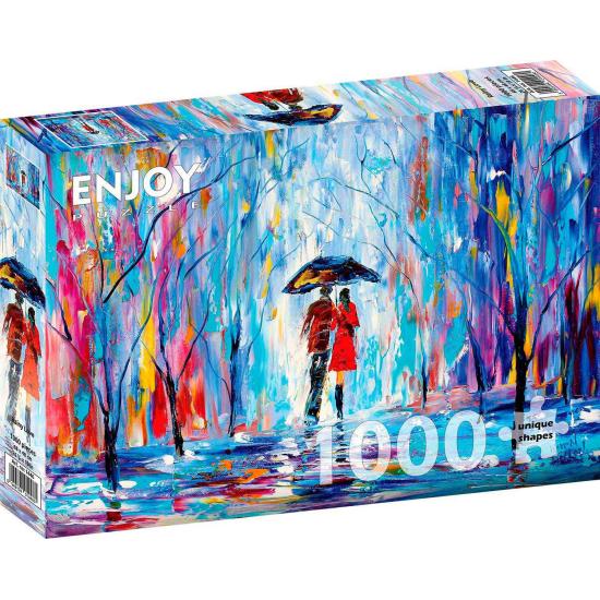 Puzzle „Genieße die Liebe im Regen“ mit 1000 Teilen