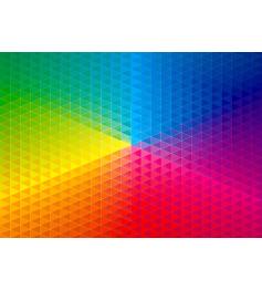 Genießen Sie das kaleidoskopische Regenbogen-Puzzle mit 1000 Tei
